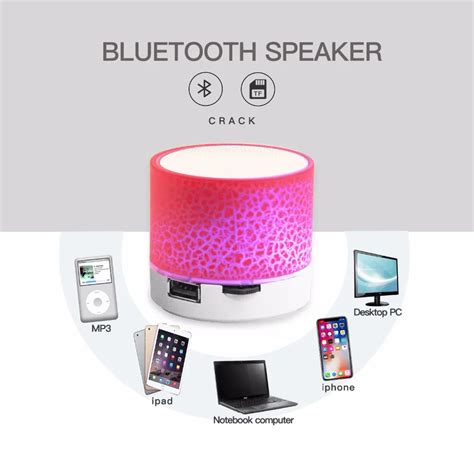 Top Portable Mini Bt Speaker Extra Bass Colorful Led Sub Woofer Speaker