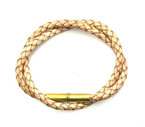 Flint Bolo Bracelet • 22 Brass • Natural Tres Cuervos