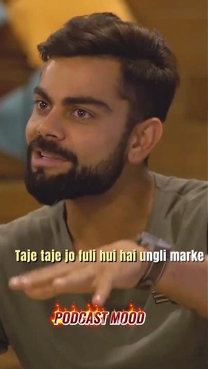 Virat Kohlis Favorite Chole Bhature Story Viratkohli Podcast