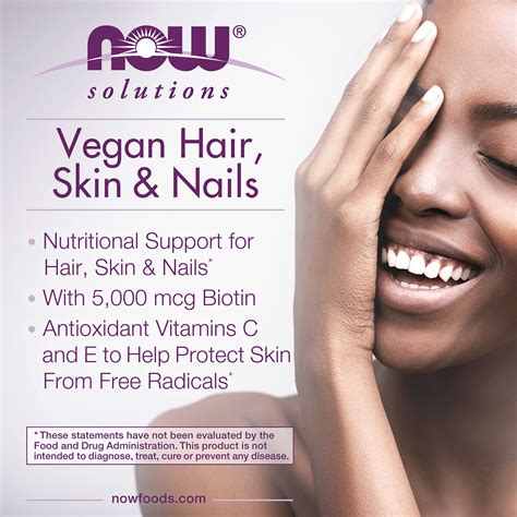 NOW Foods, Solutions, Vegan Hair, Skin & Nails, 90 Veg Capsules