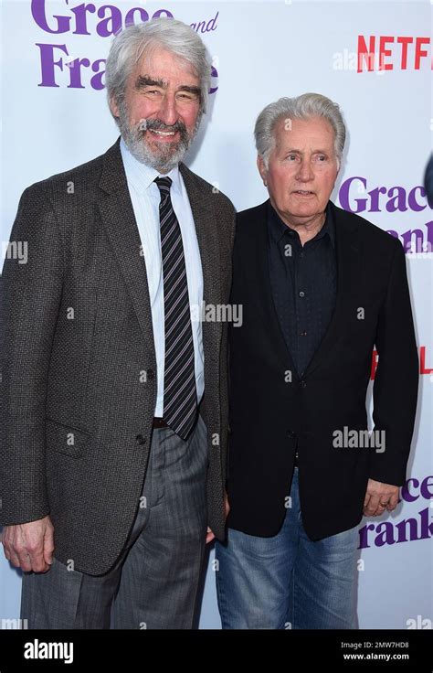 From Left Sam Waterston And Martin Sheen Arrive At The Los Angeles Premiere Of Grace And