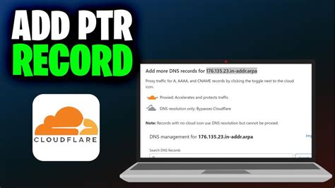 How To Add Ptr Record In Cloudflare Full 2024 Guide Youtube