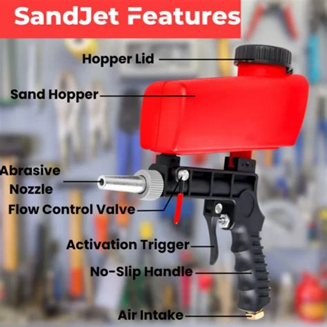 SandJet|Sandblaster for Stains & Rust - M o o n q o. c o m