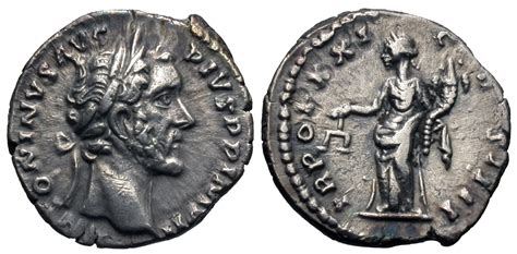 Antoninus Pius AR Denarius Aequitas Roman Imperial Coins