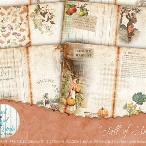 Gothic Journal Kit Digital Junk Journal Pages X Inch Etsy