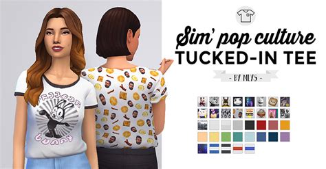 Graphic Tees For Guys Girls Maxis Match Sims Cc List