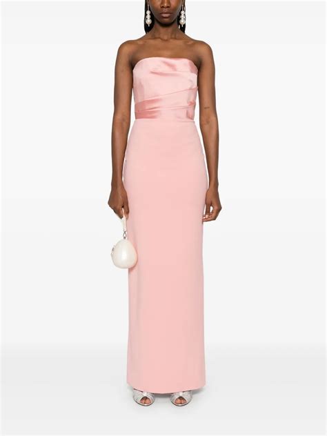 Solace London The Afra Maxi Dress Pink Farfetch Qa