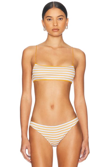 Tropic Of C The C Bralette Bikini Top In Seersucker Stripe ModeSens