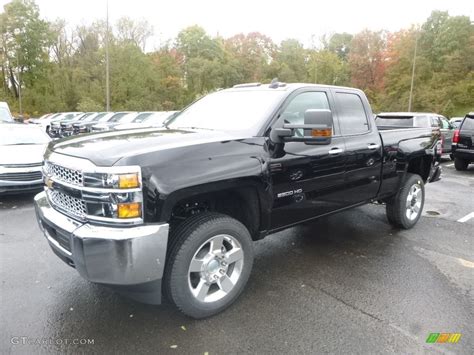 2019 Black Chevrolet Silverado 2500hd Work Truck Double Cab 4wd