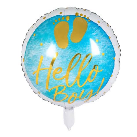 Køb Folieballon Hello Boy 45 Cm Hos Bents Webshop Prisgaranti