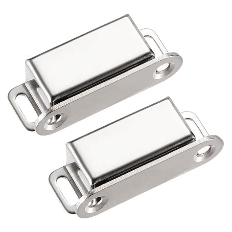 2Pcs Door Magnetic Catch Magnet Latch Closure Stainless Steel 46mm Long