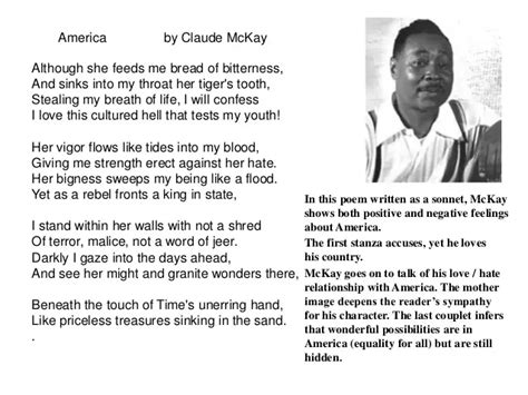 Claude Mckay Poem America Analysis | Sitedoct.org