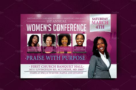 Free Printable Womens Conference Flyer Template Free Printable Word