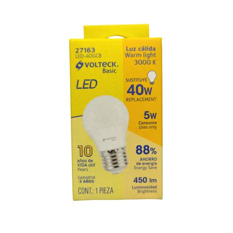 Foco LED 5 W Luz cálida Volteck