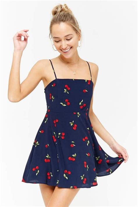 Forever 21 Cherry Cami Dress Girly Outfits, Outfits For Teens, Trendy ...