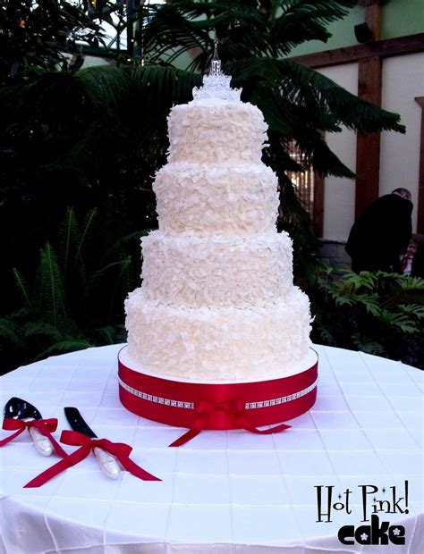 Hot Pink Cakes Coconut Wedding Cake