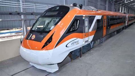 28th Vande Bharat train to present itself in a new Orange and Grey ...