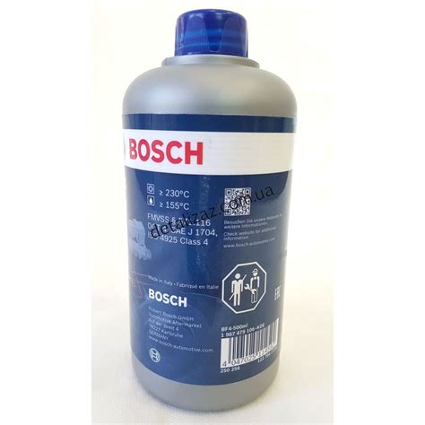 Жидкость тормозная DOT-4, 0,5л Bosch 1987479106 купить - ДеталиЗАЗ