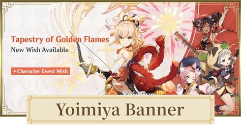 Banner For Yoimiya Release Date And Featured Characters Genshin Impact