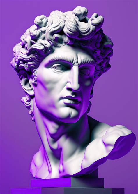 Statue Of David Poster Picture Metal Print Paint By Coral