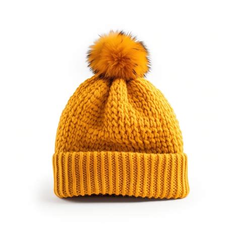 Premium PSD | Knitted yellow hat