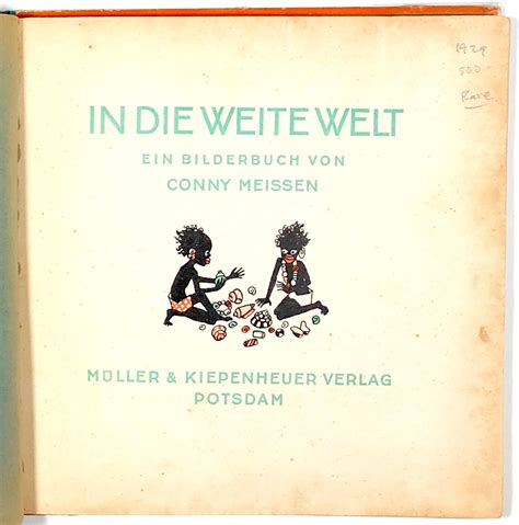 In die Weite Welt, 1929 children's book featuring African Golliwog ...