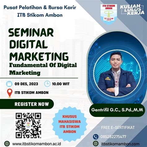 SEMINAR DIGITAL MARKETING ITB STIKOM AMBON