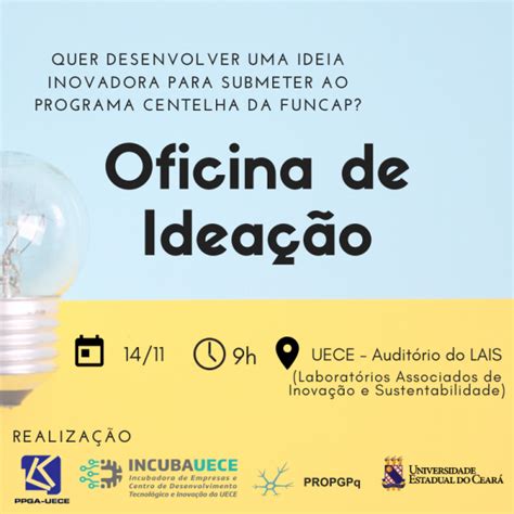 Incubauece E Ppga Promovem Oficina De Idea O Voltada Para Programa