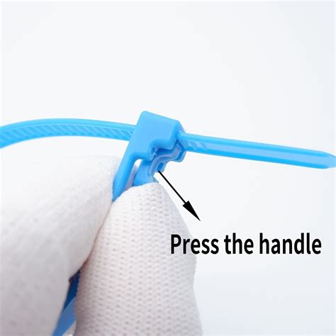 50pcs Plastic Reusable Cable Zip Ties Releasable Nylon Fixed Binding