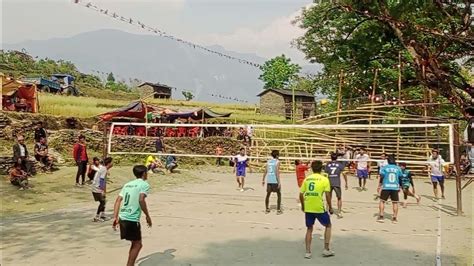 म्याग्दी अर्मन Vs पर्वत जलजला बीच घम्सा घम्सी भलिबल खेल । Volleyball