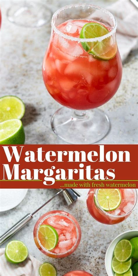 Watermelon Margarita Made With Fresh Watermelon Juice Mom S Dinner