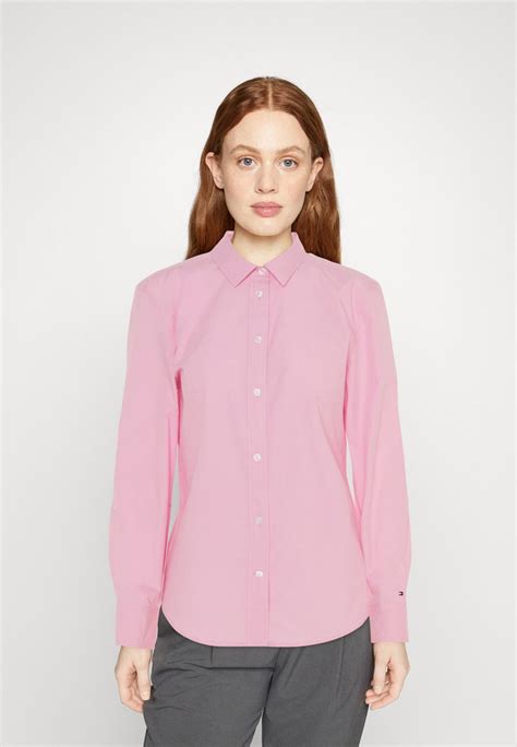 Tommy Hilfiger Fil A Fil Regular Skjortebluser Iconic Pink Pink