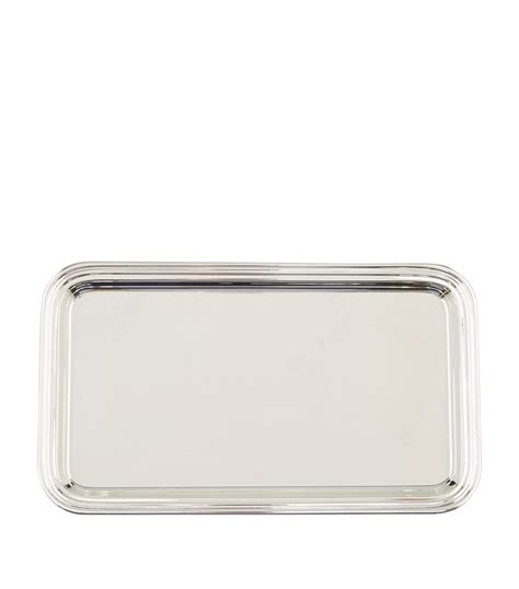 Silver Plated Georgian Rectangular Tray Cm X Cm