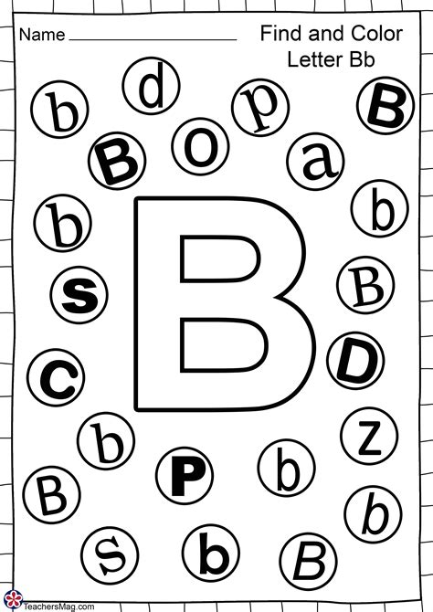 Worksheets For The Letter B Letter B Worksheets