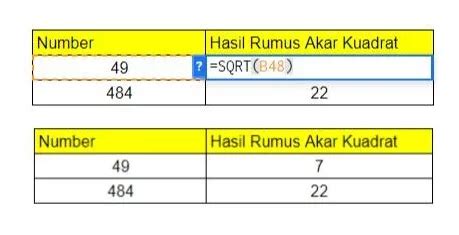 3 Cara Menghitung Rumus Akar Di Excel Mudah Everpro Id