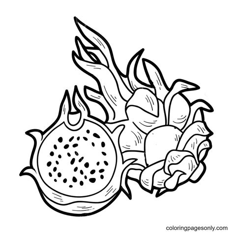 115 Tropical Fruits Coloring Pages