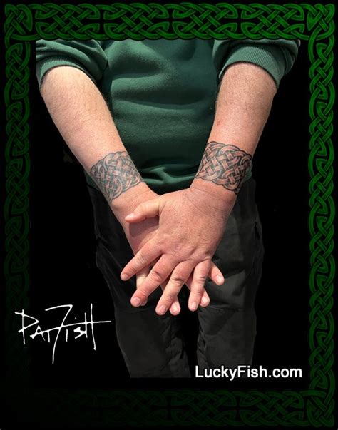 Triple Loop Band Double Celtic Cuffs Tattoo Design Luckyfish Inc