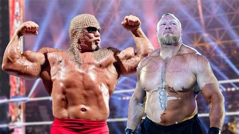 Brock Lesnar Vs Scott Steiner Match Youtube