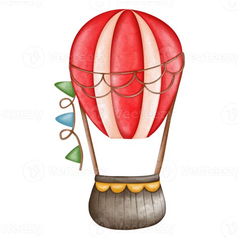 Watercolor Cute Hot Air Balloons Amusement Park 13078120 PNG