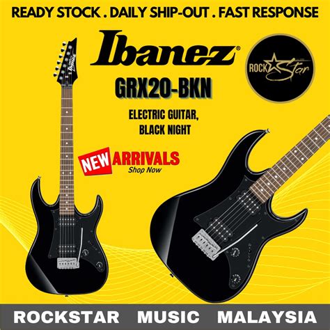 Ibanez Gio Grx20 Bkn Electric Guitar Black Night Bkn Grx20 Grx20