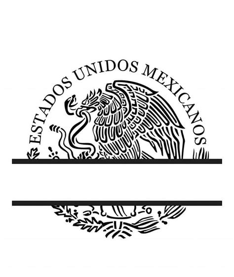 Mexican Eagle Svg Mexico Svg Mexico Coat Of Arms Mexico Frame Svg