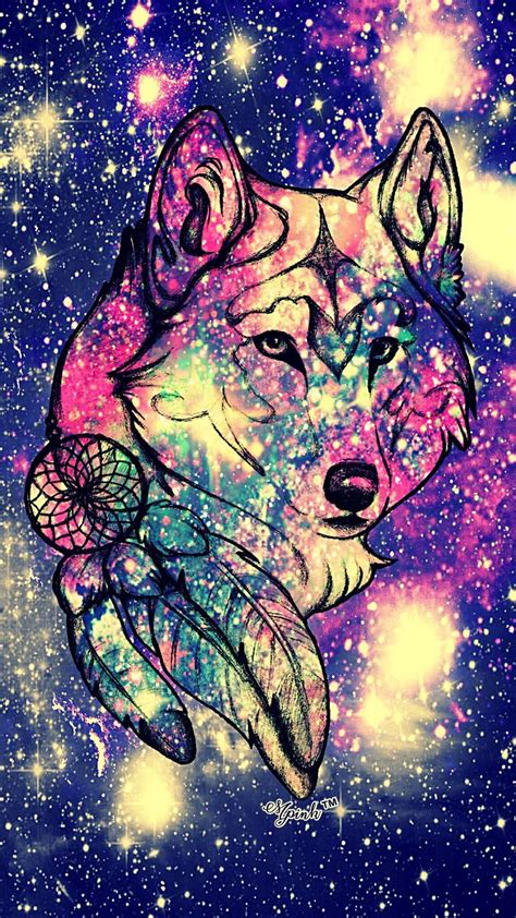 Anime Galaxy Wolf Wallpapers On Wallpaperdog