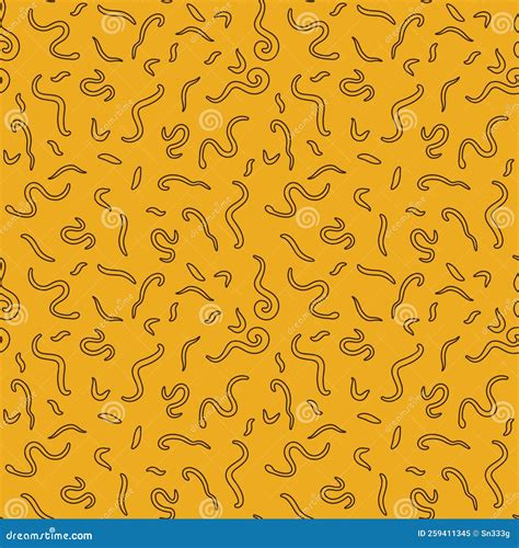 Vector Helminths Concept Round Minimal Illustration Or Banner