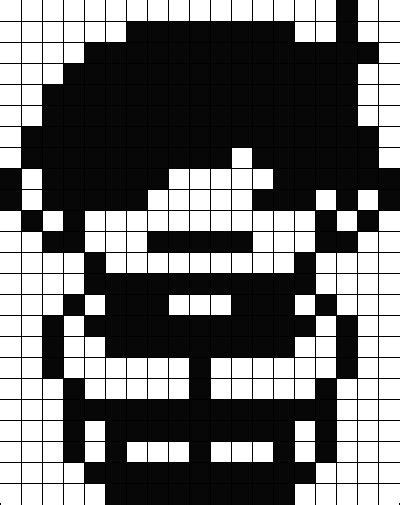 Omori Sitting Perler Bead Pattern Bead Sprites Characters Fuse Bead