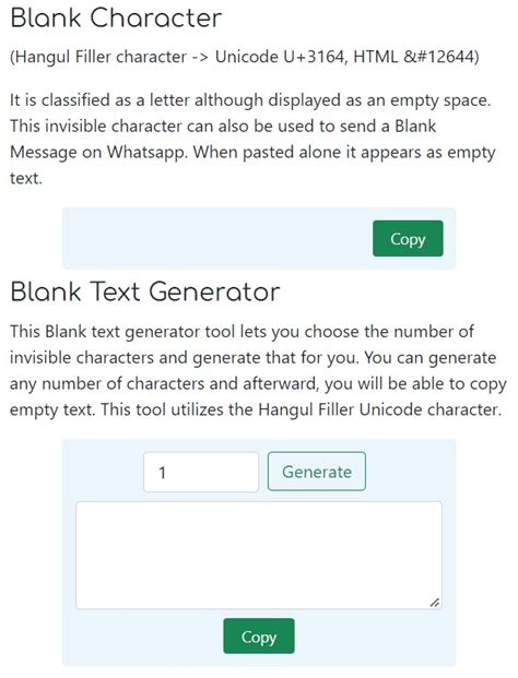 Blank Text - Copy Invisible Unicode Characters - Science/Technology - Nigeria