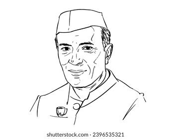 Jawaharlal Nehru Sketch: Over 85 Royalty-Free Licensable Stock ...