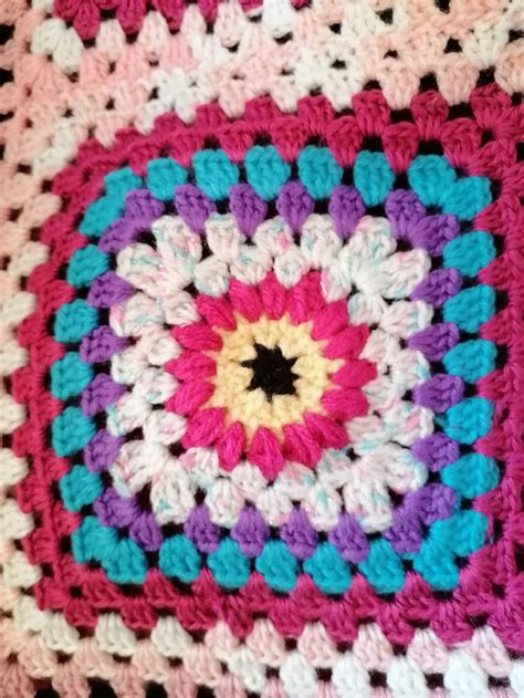 Handmade Crochet Starburst Afghan Baby Blanket Pink Shimmer Etsy