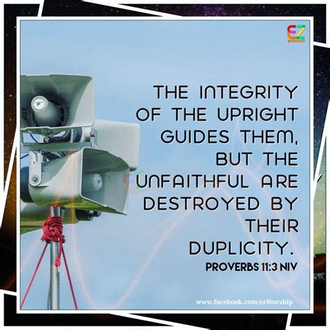 Proverbs Niv The Integrity Of The Upright Guides Them But The