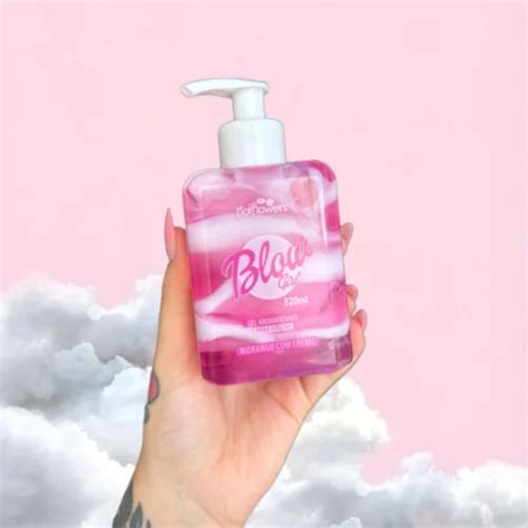 Blow Girl Mix de Gel e Creme hidratante beijável para virilha Morango Creme HOT