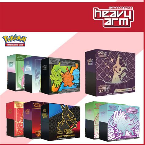 Pokemon TCG Paldean Fates Crown Zenith Paradox Rift Elite Trainer Box